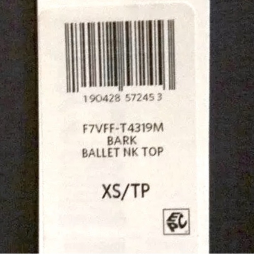 Eileen Fisher VINTAGE Top Jersey Ballet Neck XSmall 2 4 Bark Notched Hem NWT - Picture 9 of 12